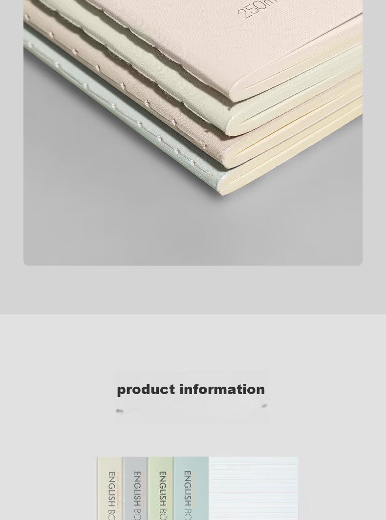 Deli 4 B5 Notebooks, 50 Sheets Each, Student English Exercise Books, Practice Notebooks, Stationery EFB550-01 8