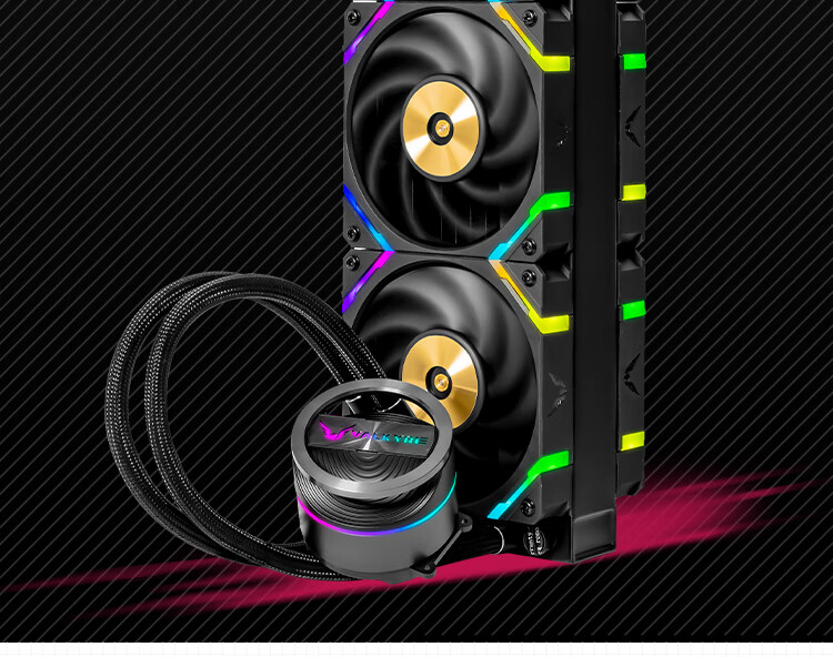 VALKYRIE A360 VK All-In CPU Water Cooler, Multi-Platform Brackets, Supports LGA1700, ARGB Lighting Effects, Hidden Cable Management 2