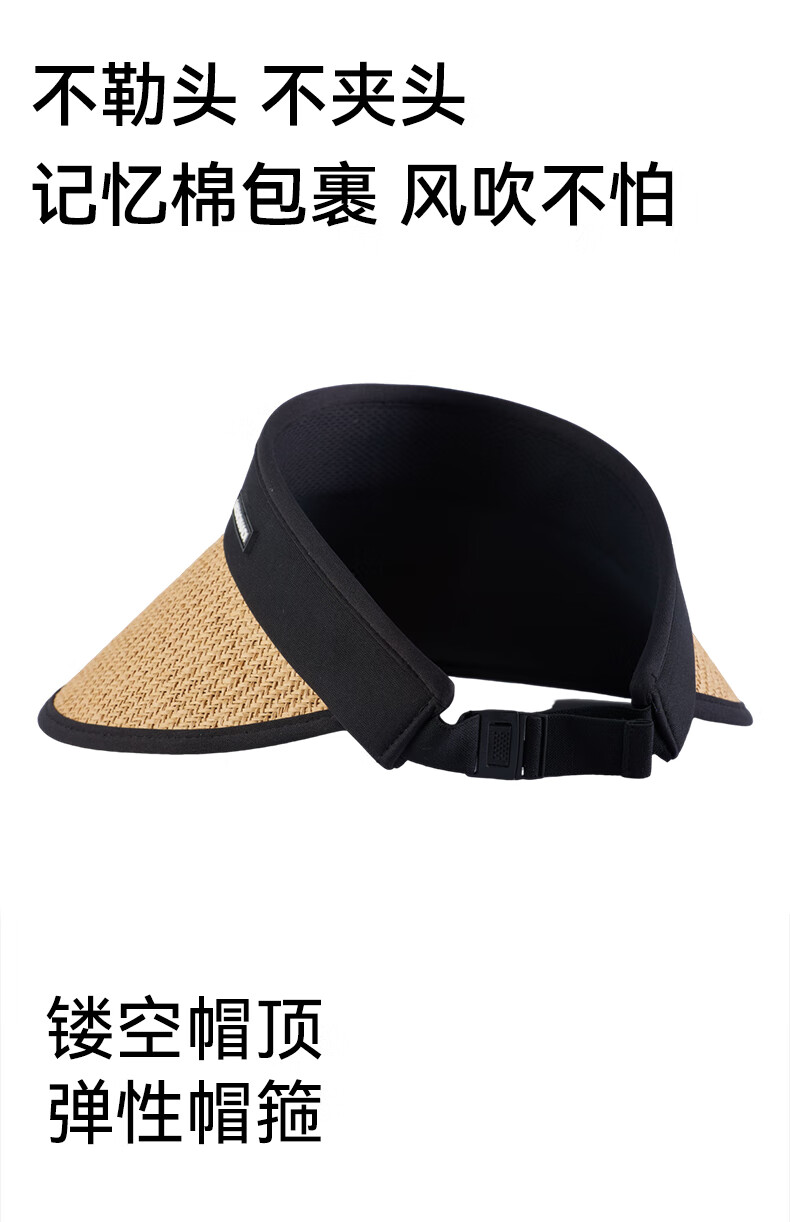 FitonTon Foldable Sun Hat for Women, Summer Outdoor Straw Hat, UV Protection Sun Hat, Beach Hat 5