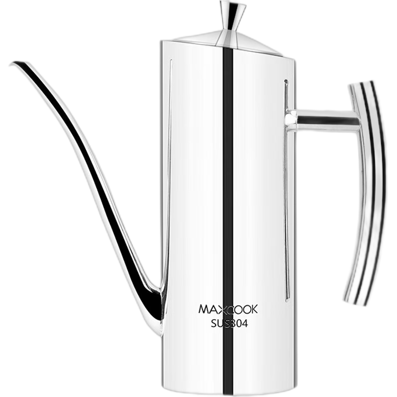 MAXCOOK Oil Dispenser, 304 Stainless Steel Oil Bottle, Wide Mouth 1000ml, Large Capacity Condiment Bottle MCPJ731
