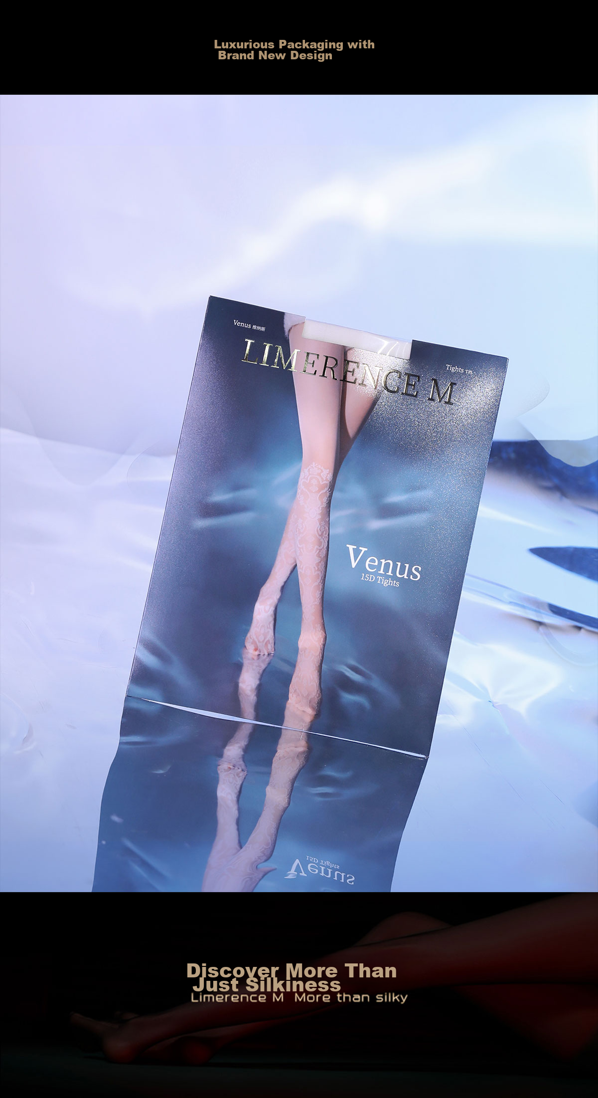 Limerence Venus T-Crotch Stockings, Ultra-Thin Vintage Elegant White Silk Patterned Sexy Dance Versatile Lace Pantyhose 13