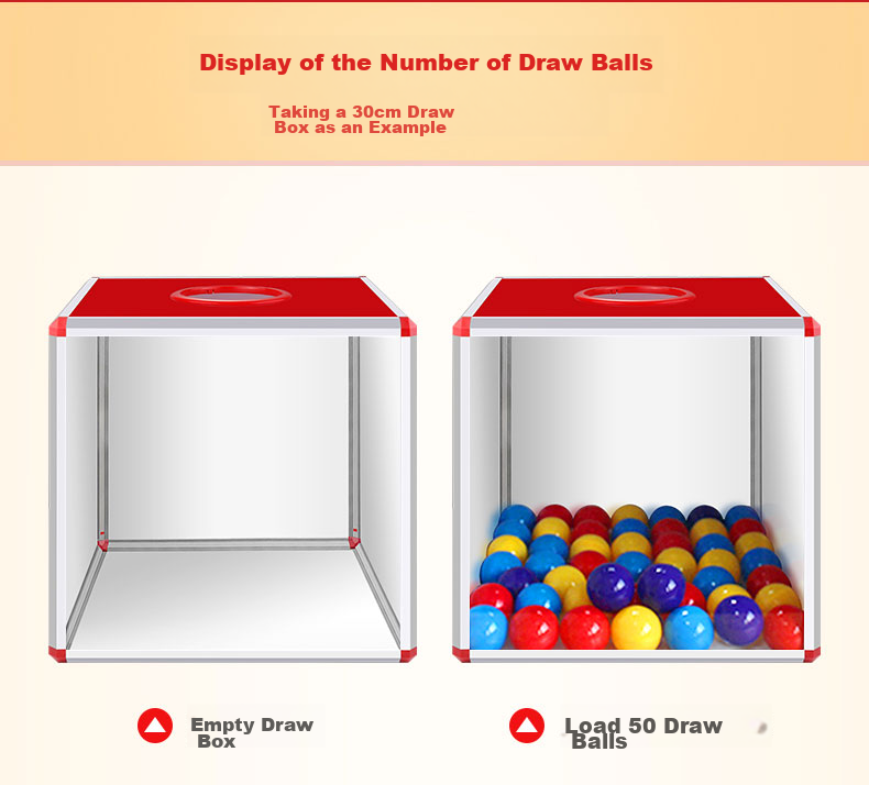 Jinlongxing Lucky Draw Box, Raffle Box, Popular Color, Prize Grabbing Box, Lottery Balls, Grand Opening Celebration Decoration, Aluminum Alloy Detachable Assembly Style Box, Annual Meeting Celebration Supplies, 25cm A1188 2