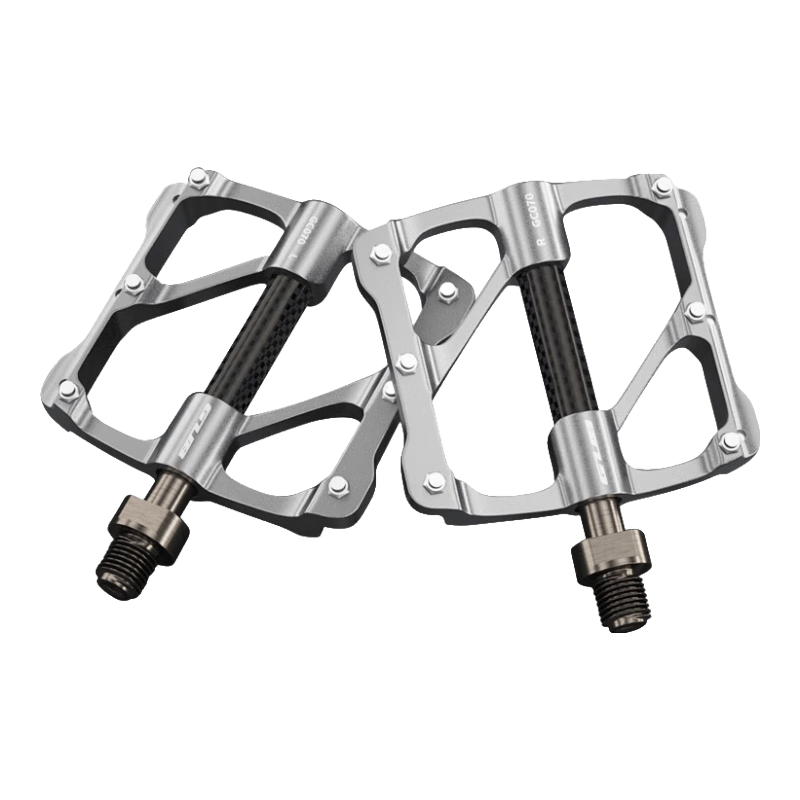 GUB Pedals, Three-Piece Aluminum Alloy Foot Pedals, Carbon Fiber Bearings, Non-Slip GC070