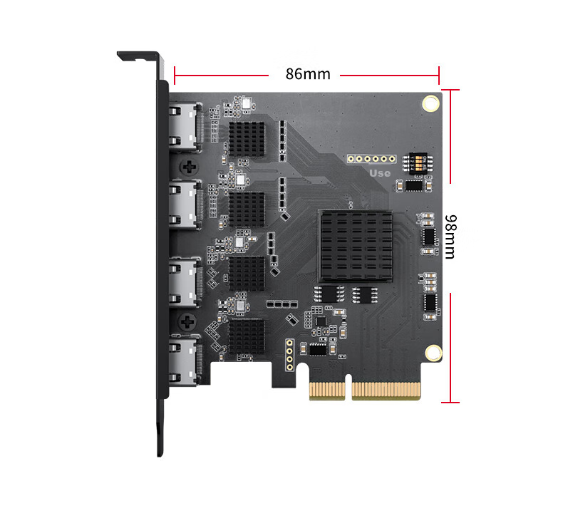 Acasis 4-Channel HDMI Built-In PCIe Capture Card Compatible with Cameras, DSLR, Mirrorless Cameras, VMIX Video Live Streaming, Conference, Online Teaching, Director, Multi-Channel Recording Card AC-4HDMI 12