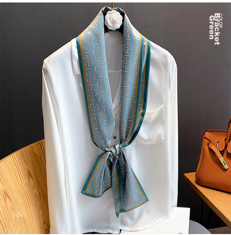 GLO-STORY Women's Scarf Korean Style Long Versatile Floral Square Scarf Gift for Mom Mother's Day Birthday Gift Box Set 23