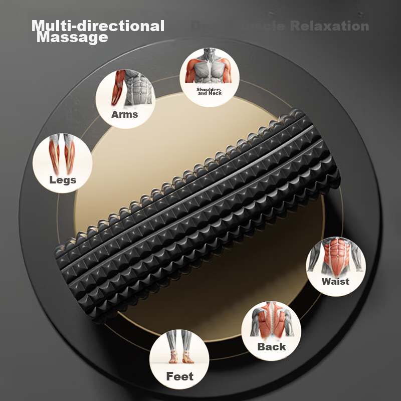 李宁（LI-NING）泡沫轴滚轴放松肌肉健身狼牙棒筋膜棒按摩器材瑜伽柱背腿部滚轮筒