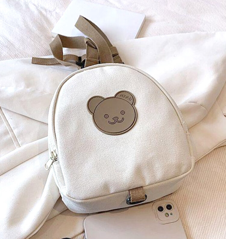 9I9 Anti-Lost Backpack, Kindergarten Schoolbag, Baby Double Shoulder Small Backpack, Large Capacity, for Boys And Girls, Korean Version A33 Bear 13