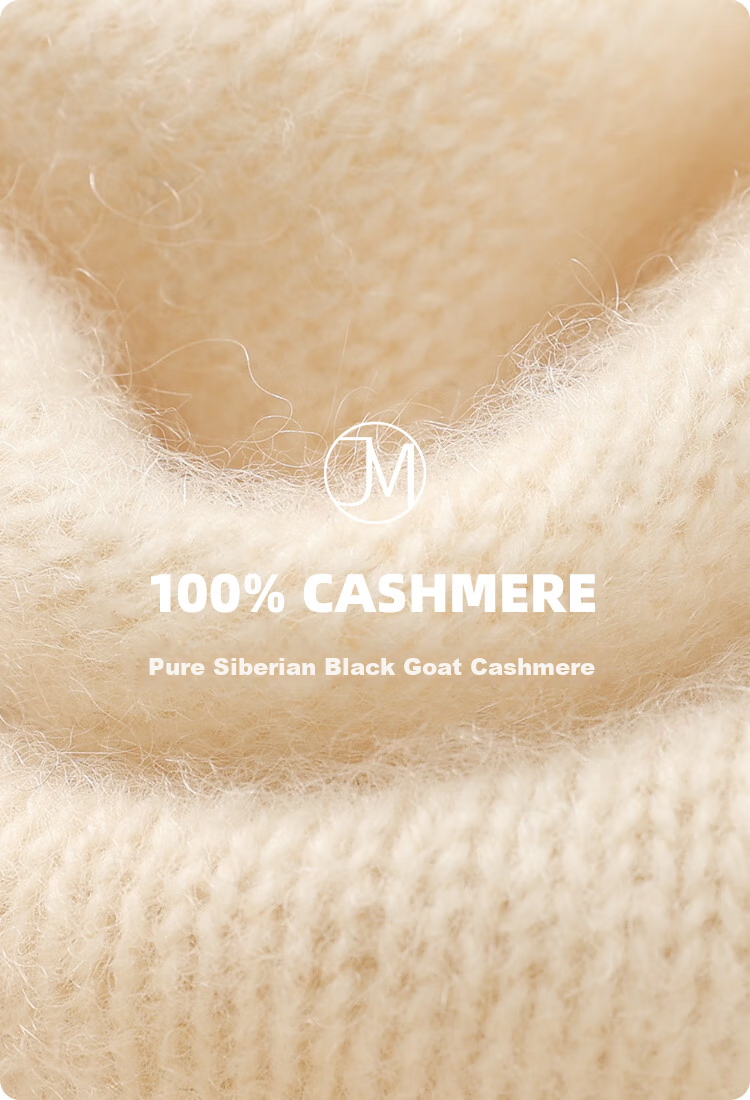 JIUMU Pure Cashmere Warm Knitted Beanie Hat, Cold-Proof Cap for Autumn And Winter, Slouchy Hat, Outdoor Winter Cap, Cold-Resistant Hat for Wome 3