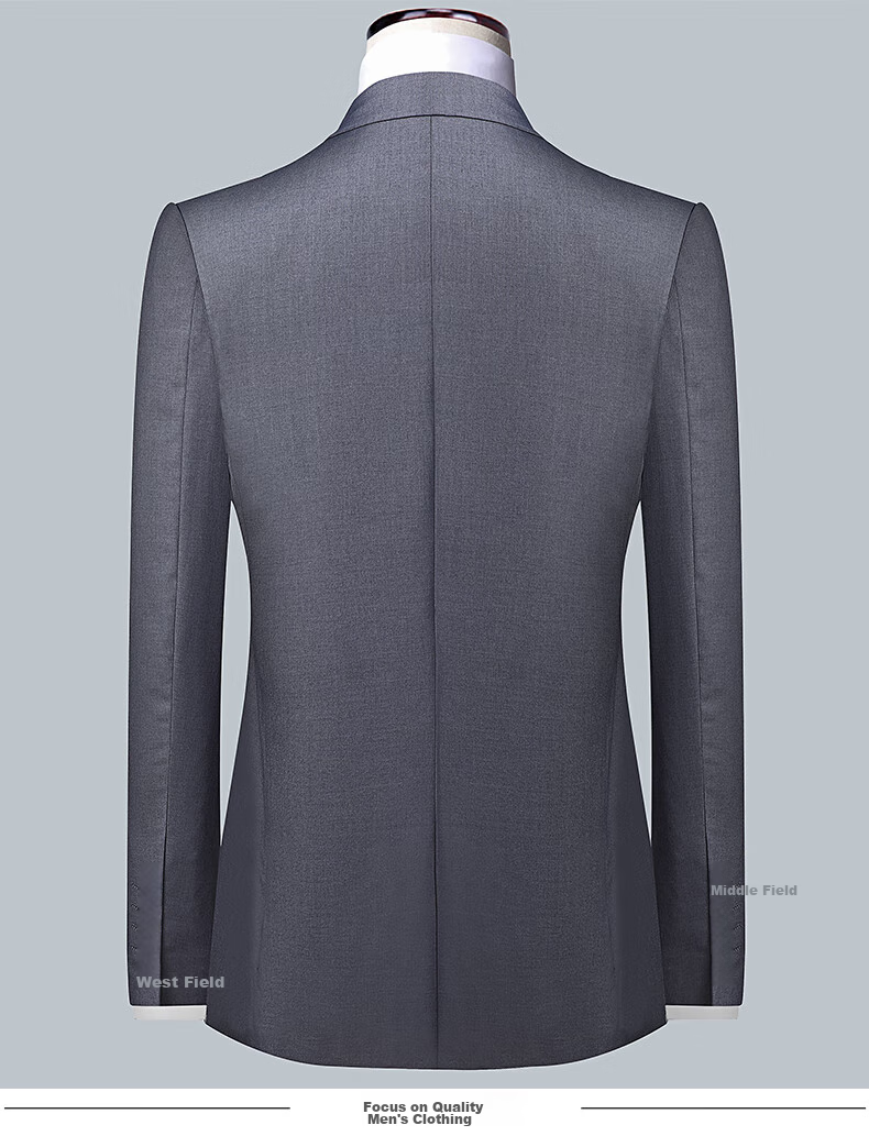 ROMON Men's Suit Jacket, All-Season Slim Fit Professional Business Formal Wear, Men's Blazer Casual Single Suit Outerwear 6
