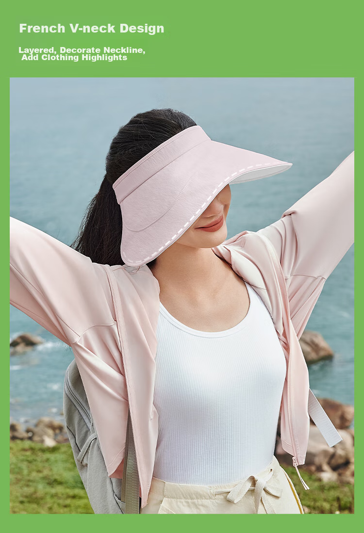 Beneunder Sun Hat for Women, UV Protection Cap, Black Gel Visor Hat, Portable Summer Roll-Up Storage Hat, Gray 12