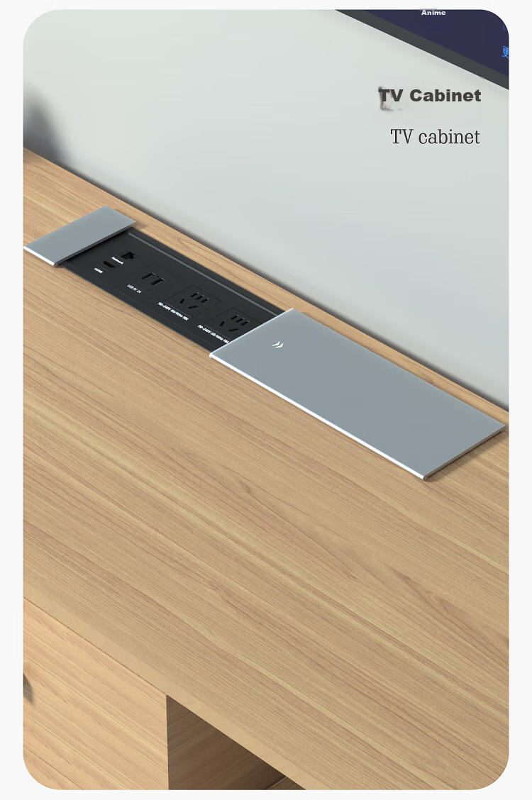 Shuxiang Embedded Socket, Desktop Socket, Embedded Power Strip, Island Table, Desktop Desk, Dining Table Hidden Socket, Sliding Cover Embedded Power Strip 12