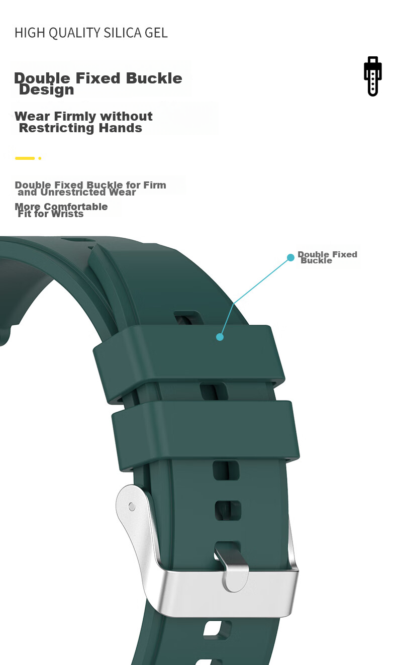 KMaxAI Compatible with Honor Watch 4 Pro Silicone Strap, Suitable for GS 4/3i/Pro, Fresh Watch Band for MagicWatch2 46mm/Dream, Sports Replacement Wristband, Dark Gree 9