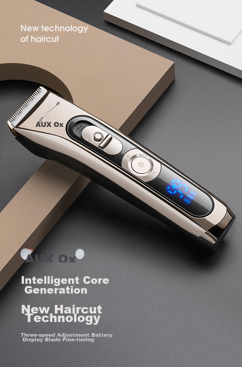 AUX Hair Clipper, Professional Electric Trimmer for Adults And Children, Baby Hair Cutting Electric Shaver, Haircutting Tool with Washable Blade Head, Suitable for Home Use 3