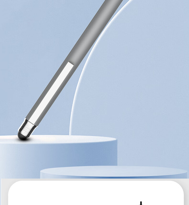 ESCASE iPad Capacitive Stylus Pen Mobile Touch Pen Fiber Touchscreen Tablet Drawing External Pen Clip Apple Huawei Android Microsoft Stylus TP-i14ProMax Deep Space Gray 1