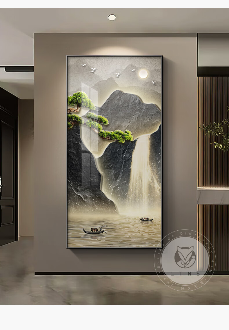 Long Time No See Modern Minimalist Entryway Decorative Painting Luxury Abstract Corridor Wall Art 5