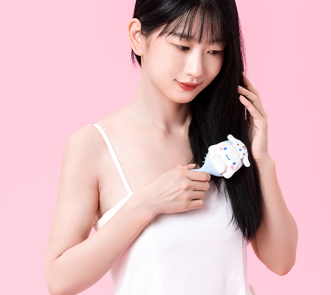 MINISO Sanrio 3D Massage Air Cushion Comb Hair Styling Paddle Brush Gift for Men And Women Kuromi 8