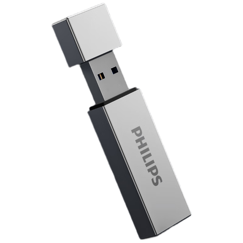 PHILIPS 128GB USB3.2 Flash Drive 11UA-M High-Capacity Metal USB Stick Read Speed 150MB/s High-Speed Storage Computer Expansion Business Office Study Thumb Drive