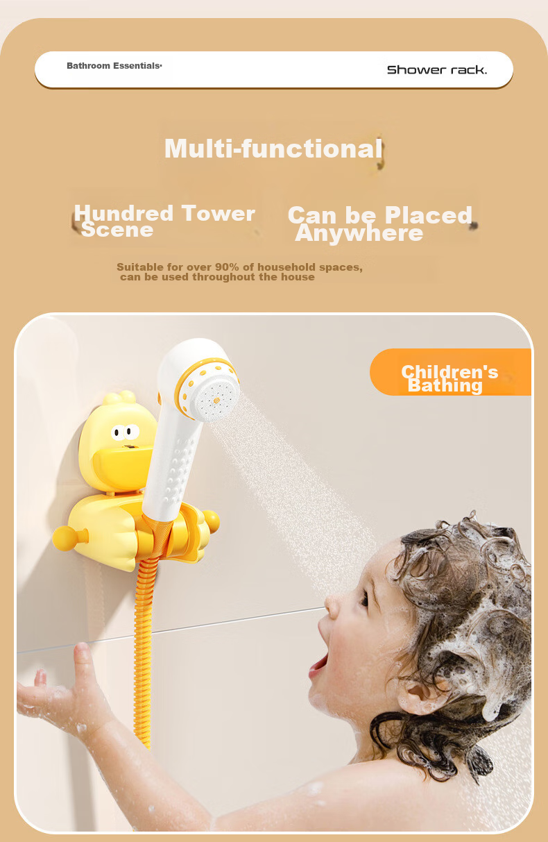 Fanyejia Suction Cup Shower Head Holder, Fixed Device for Home Bathroom, No Drilling Required, Adjustable And Movable Shower Head Bracket for Childre 16