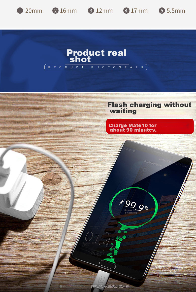Trendsetter Compatible with Huawei Data Cable, Charging Cable, 5A Super Fast Charging for Mate70/60/50/P70/60/50/40, Honor Play8t/Play7t/X50/X40/X30/Pro 10