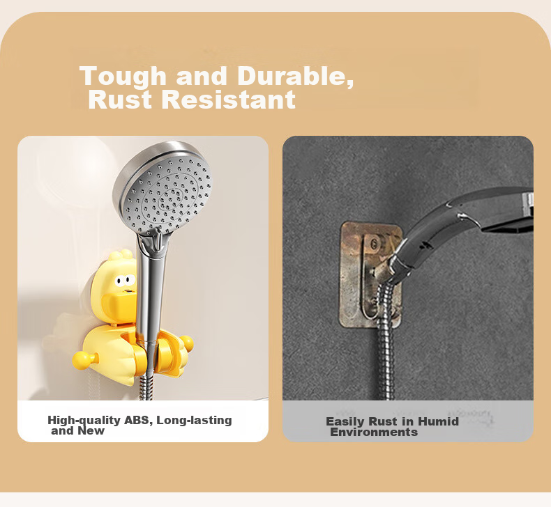 Fanyejia Suction Cup Shower Head Holder, Fixed Device for Home Bathroom, No Drilling Required, Adjustable And Movable Shower Head Bracket for Childre 14