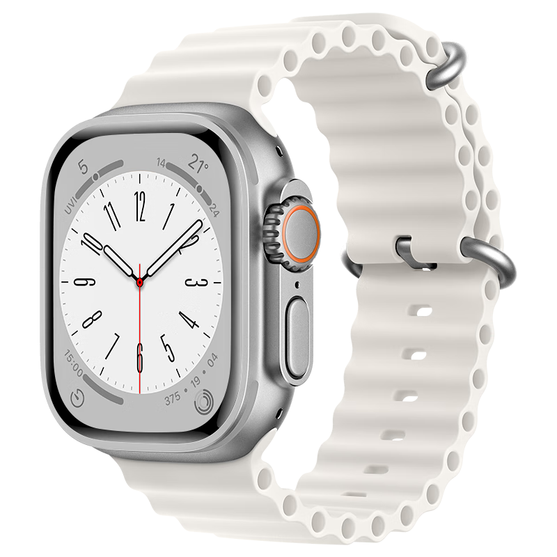 BHO Compatible Apple Watch Band for Apple Watch S12/Ultra4, Ocean Strap for IWatch S11/S10/9/8/7/6/SE/Ultra3/2, Silicone Watch Band