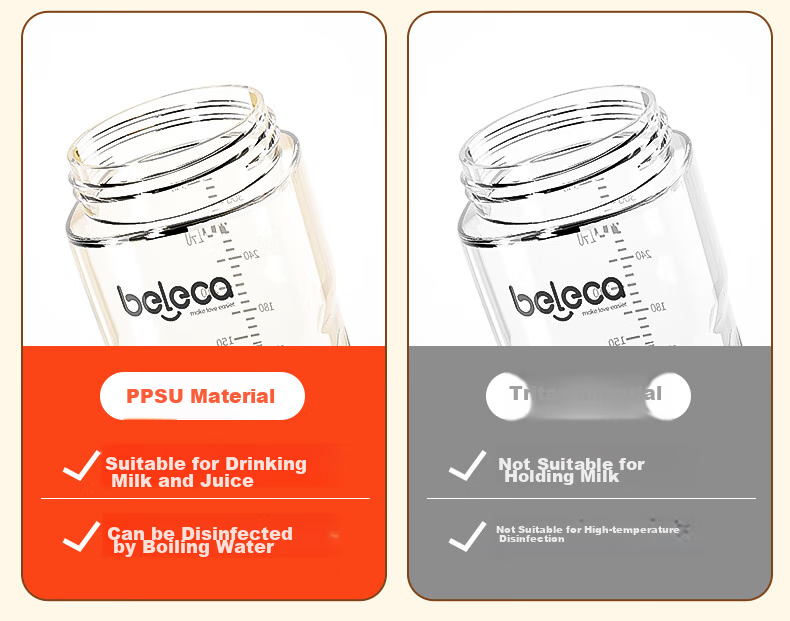Beleca Straw Bottle for Babies over 12 Months to 6 Years Old, Shatterproof And Spill-Proof PPSU Direct Drinking Bottle, 330ml Large Capacity 8