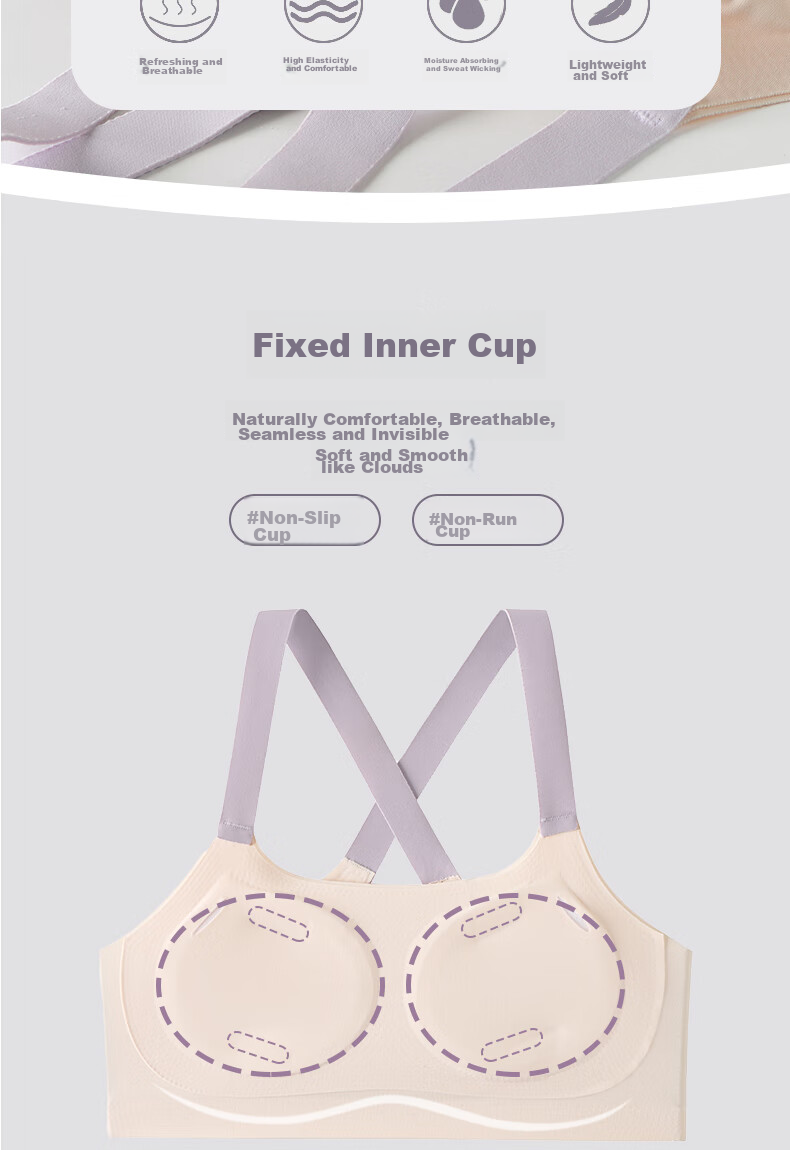 Ailier&ouluola Girls' Underwear, Puberty Bra for Teenagers, Middle School Students, Ages 12-16, Developmental Stage, Small Vest, Skin Color L 9