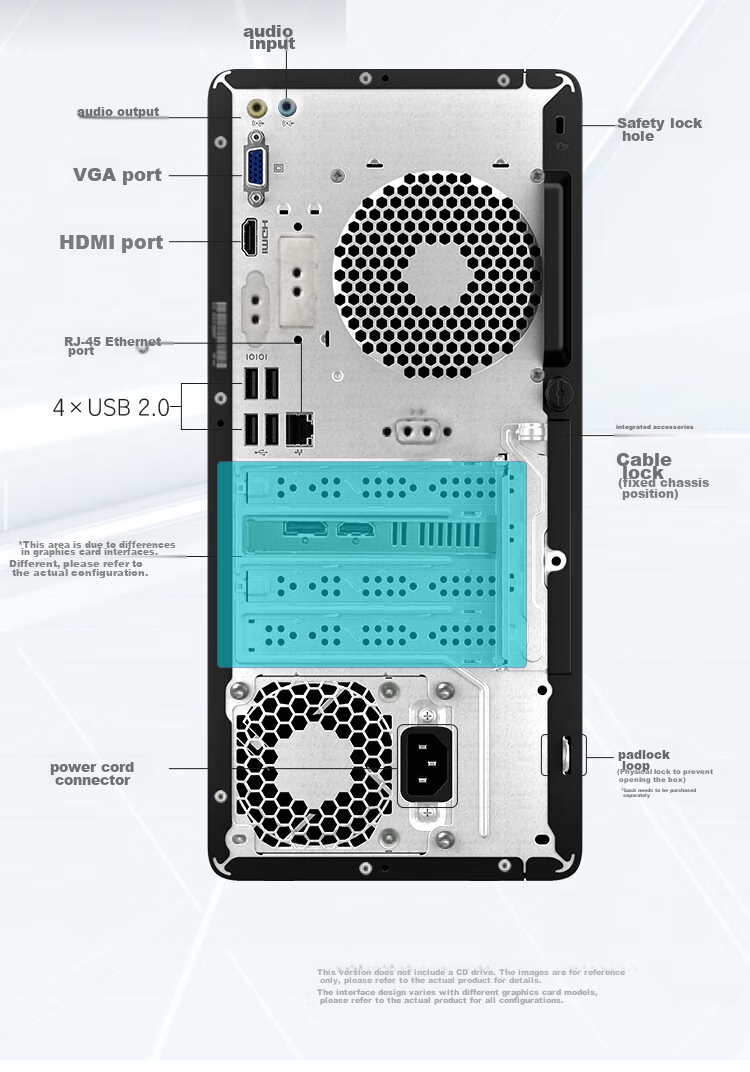 HP Zhan99 High-Performance Gaming Desktop Computer (14th Gen I5-14500, 16GB RAM, 512GB SSD, RTX3050) AI Black Myth: Wukong Zero Design Statio 10