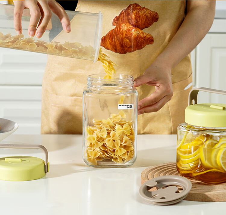 LOCK&LOCK Breathable Fermentation Glass Storage Jar 1L Green for Wine, Laba Garlic, Jam, Pickles Sealed Container 11