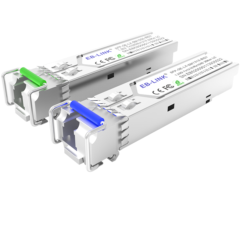 EB-LINK EB-SFP SFP Single-Mode Single-Fiber Optical Module, 1.25G Gigabit Single-Core, 20 Kilometers, with DDM, Compatible with Huawei