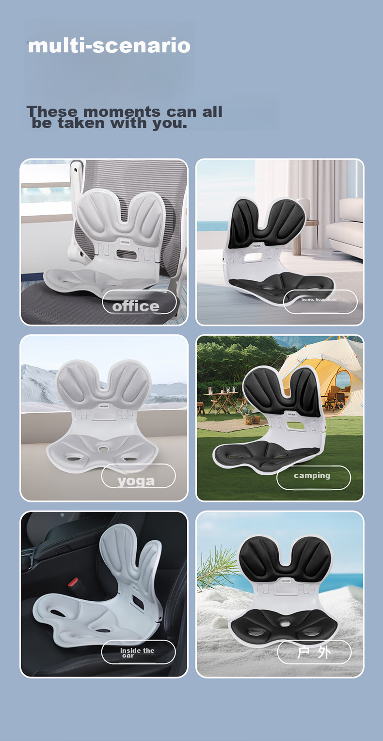 JAGO Lumbar Support Cushion for Long Sitting, Office Chair Backrest Pad, Waist Support Cushion with Petal Design for Beautiful Buttocks 10