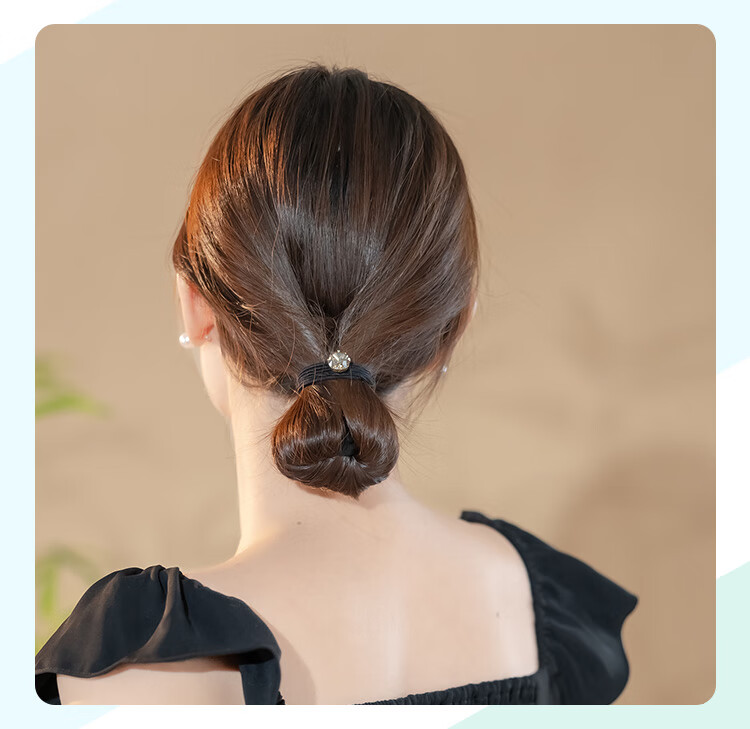 CHIMERA 3-Piece Hair Ties, Scrunchies, Elastic Bands for Ponytails And Buns, High-End Hair Accessories, Mid-Autumn Festival Gift 7