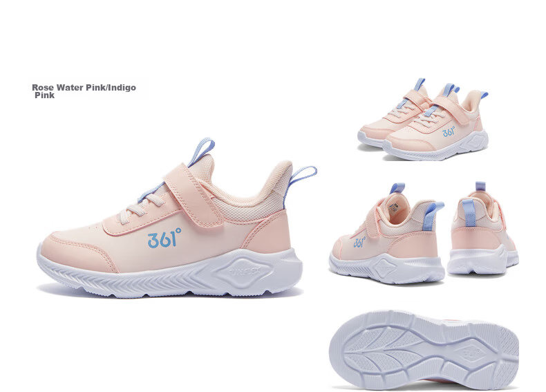 361° Children's Shoes, Kids' Sports Shoes, Winter 2025, for Boys And Girls Aged 3-14, Leather School Running Shoes, Yellow, Size 39 50
