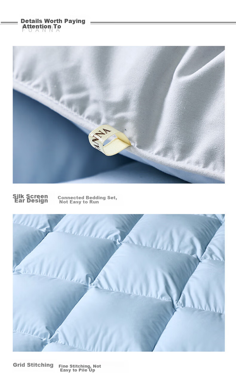 FUANNA × Jingdong Collaboration [Li Xiaoran's Choice] 90% Duck Down Comforter Winter Quilt 203×229cm 14