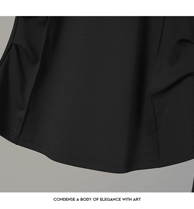 Tachi Simple Base Shirt, 2026 Spring New Women's Clothing, Pleated Waist-Cinching Slimming Round Neck Top 17