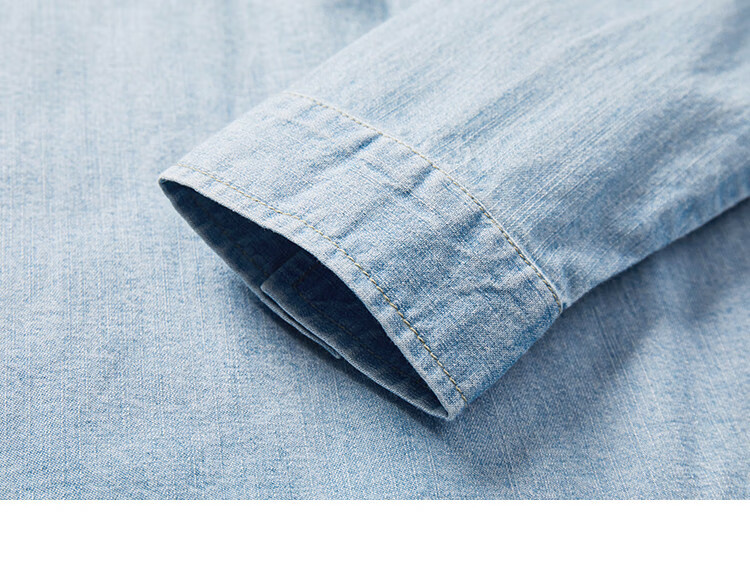Dme Distinctive Single-Pocket Denim Shirt for Women, Medium Denim Blue, Size L 16