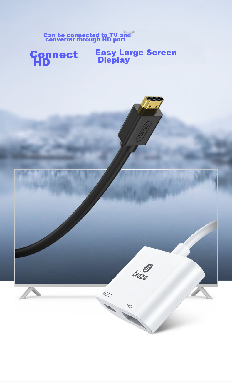 BIAZE Apple 16 Network Card RJ45 Type-C/Lightning/USB Triple Interface Adapter iPad Mobile Phone Laptop Ethernet OTG Dock P81 6