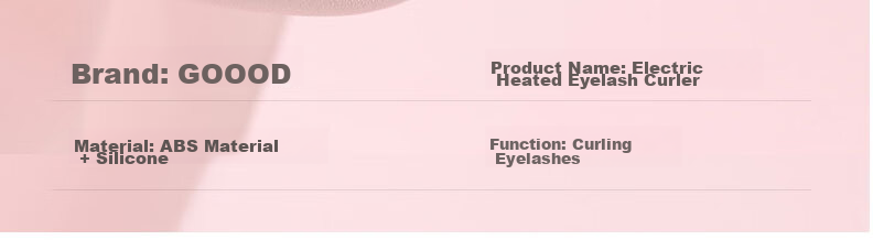 Goood Borderless Electric Eyelash Curler with Constant Temperature Heating, Long-Lasting Curling Tool for Eyelashes, No Drooping 14