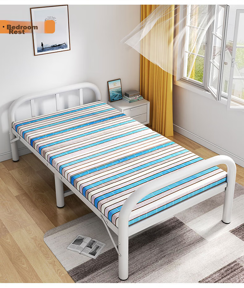 Quanpinwu Folding Bed, Single Bed, Nap Bed, Simple Portable Bed for Rental Apartments, Hospital And Home Use, Accompanying Bed, Camp Bed 15