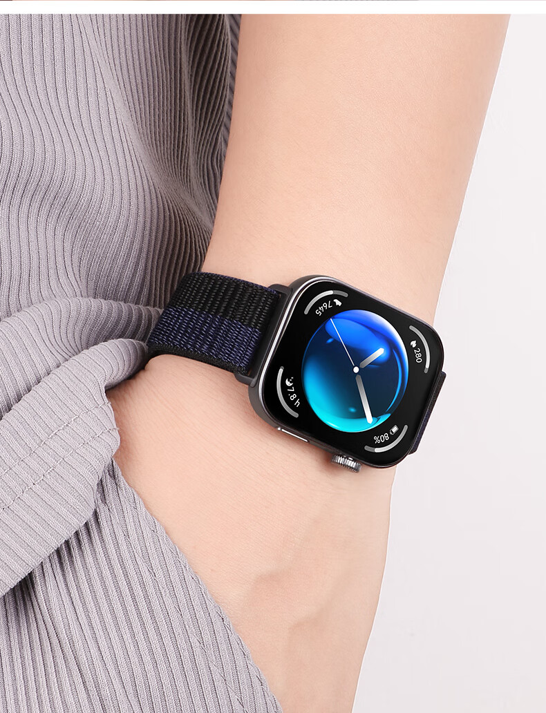 Xiaopijiang Compatible with Huawei Watch WATCH FIT5 Strap, Sports Nylon Loop Band, Suitable for Huawei Fit5pro/fit4pro/fit4/fit3, Breathable Quick-Dry Watch Band 1