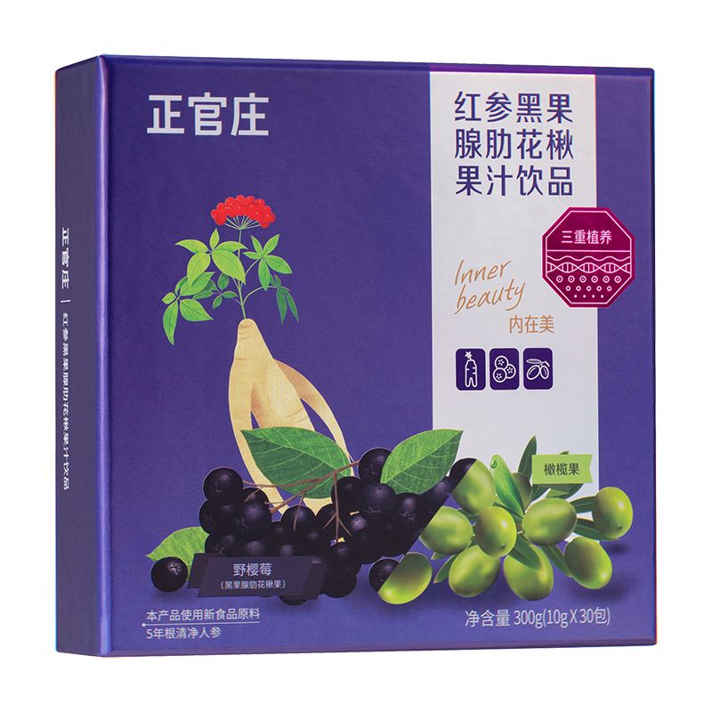 正官庄 红参黑果腺肋花楸果汁饮品300g