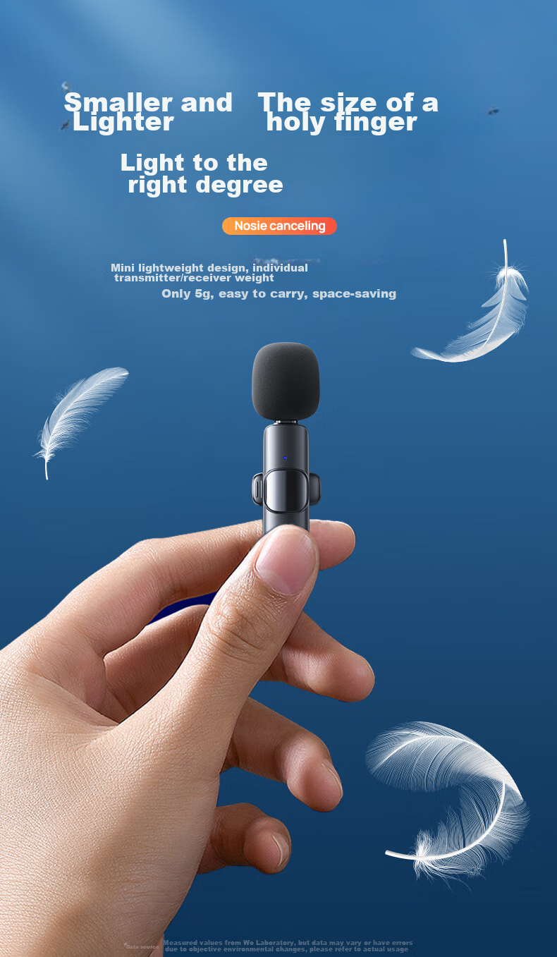 KOVOL [Ultra-Long Battery Life] Wireless Lavalier Microphone, Live Streaming And Recording, Outdoor Interviews, Short Video Karaoke, Portable Microphone with Two Mics, Compatible with Apple And Android 17