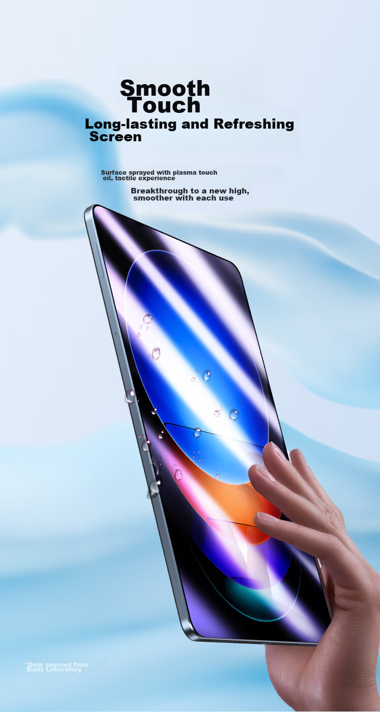 BIAZE Anti-Blue Light Tempered Glass Screen Protector for Xiaomi Pad 7S Pro/6S Pro/9Pro, Compatible with 12.4/12.5 Inch Xiaomi Tablets, PM224-Blue Light 8