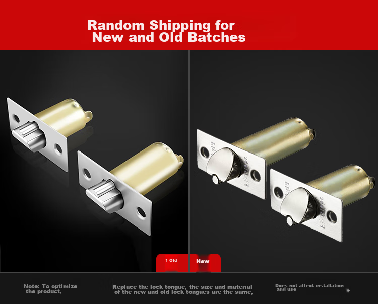 Fly.Globe Spherical Lock, Indoor Bedroom Door Lock, Single Latch Handle Lock, Double Latch Universal Model FQ-202SB 2