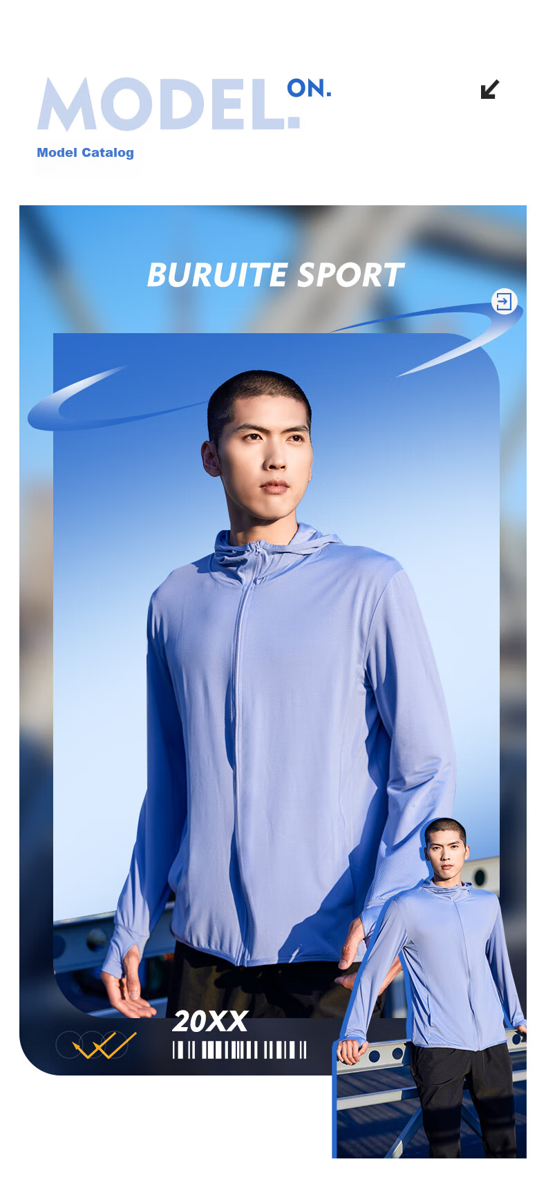 BURUITE Men's Summer UV Protection Lightweight Breathable Sunshade Ice Silk Skin Jacket Outdoor Fishing Windbreaker 10