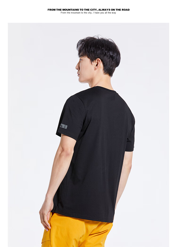 Pioneer Camp Men's T-Shirt, Short Sleeve, Summer New Style, Ice Silk Cool-Feeling Top, Round Neck, Loose Fit, Breathable, Ice Mist Blue, S 2
