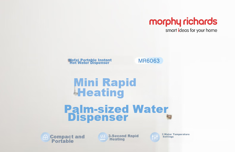Morphyrichards Electric Kettle Portable Water Boiler Travel Office Desk Instant Hot Water Dispenser Milk Maker Tea Infuser Bottled Water Pump MR6063 2