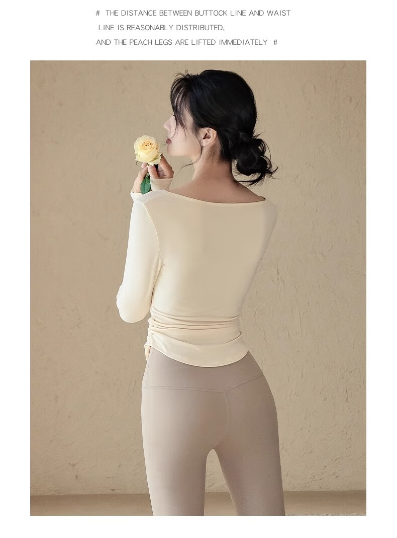 ACKDCS Yoga Top for Women, Slimming High-Elasticity Outer Wear Sports Top, Dance Pilates T-Shirt, Running Fitness Top 10