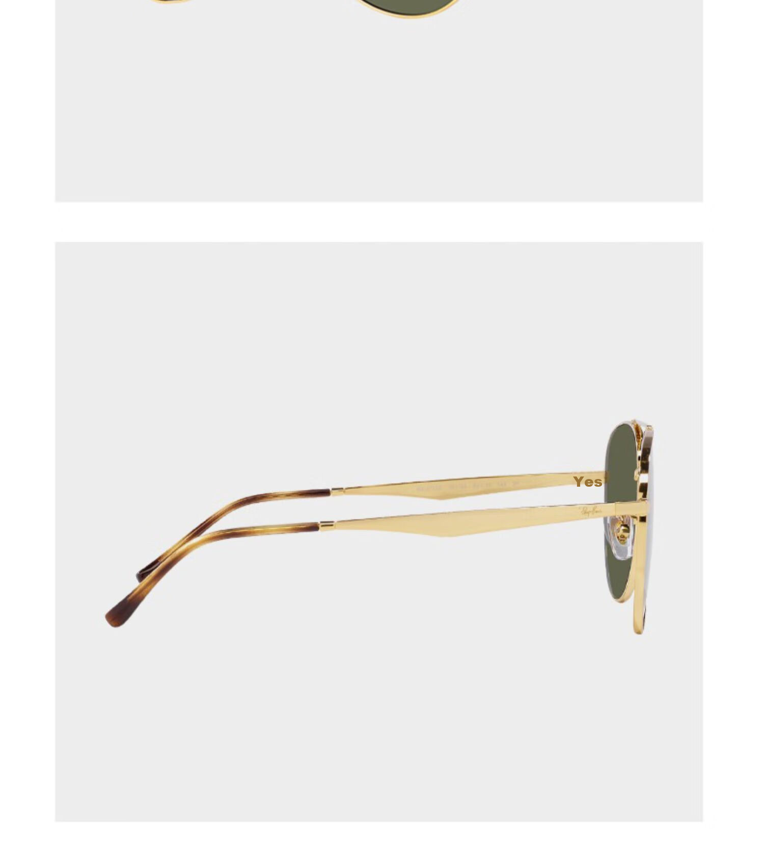 RayBan Sunglasses, Classic Aviator Style, Fashionable Sun Protection Glasses, RB3712D 004/8G 13
