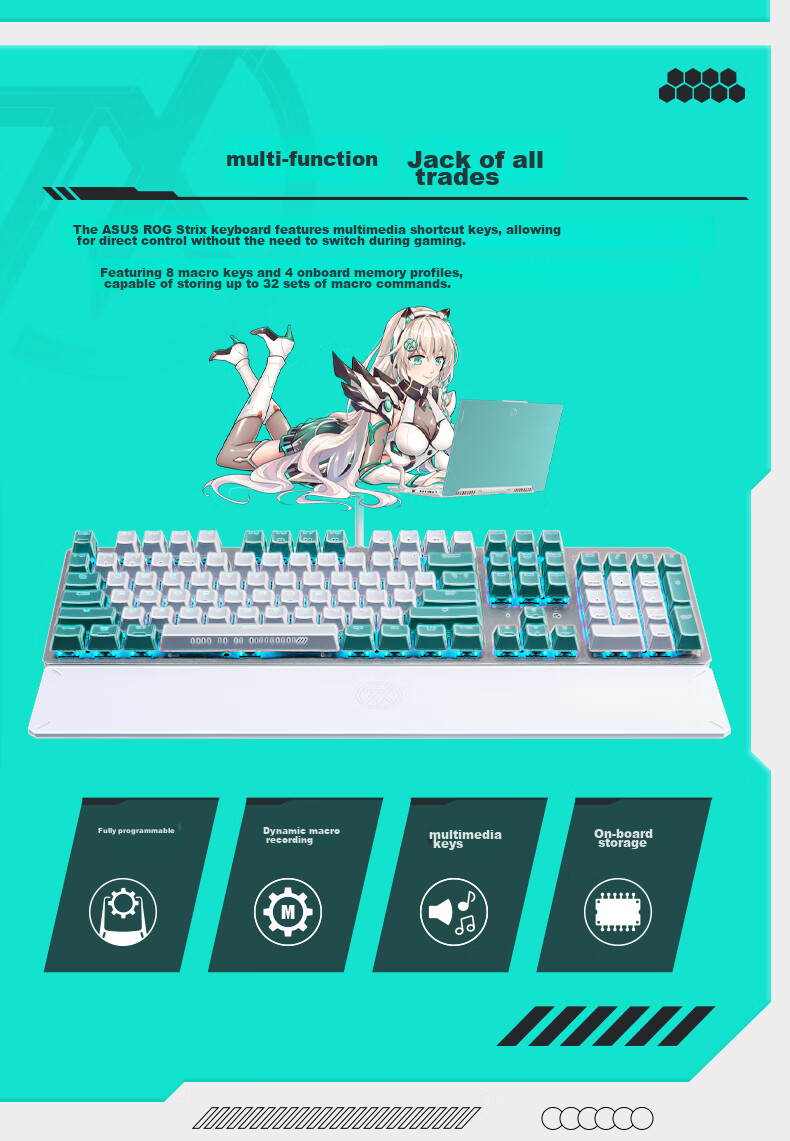 ASUS TUF Gaming TX75 Magnetic Axis Keyboard TTC Magnetic Switches Tri-Mode Gaming Keyboard Gasket Mount Structure 75% Layout 8K Report Rate Valorant 8